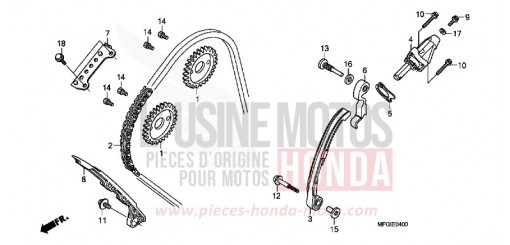 CHAINE A CAMES/TENDEUR CB600FB de 2011
